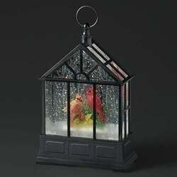 Item 134063 Lighted Swirl Gazebo With Two Cardinals