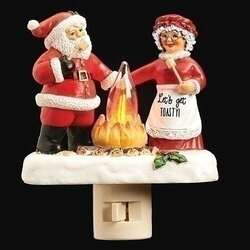 Item 134088 thumbnail Santa and Mrs. Campfire Nightlight