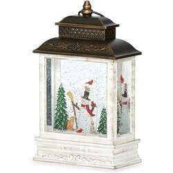 Item 134114 LED Snowman Swirl Lantern
