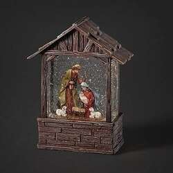 Item 134157 LED Swirl Wood Stable