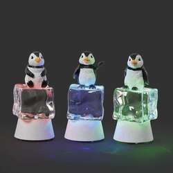 Item 134188 thumbnail Lighted Penguin On Icecube