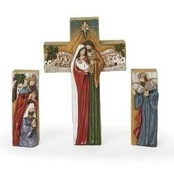 Item 134216 thumbnail 3pc Nativity Cross Set
