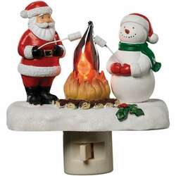 Item 134268 thumbnail Santa And Snowman Flicker Nightlight