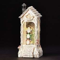 Item 134307 LED Swirl Gnome Lantern