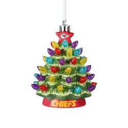 Item 143309 thumbnail Kansas City Chiefs Ceramic Tree Ornament