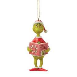 Item 156176 thumbnail Grinch Holding Book Ornament