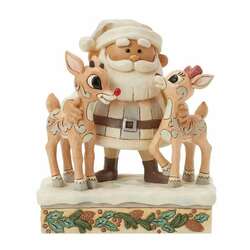 Item 156222 thumbnail Woodland Santa With Rudolph Figure