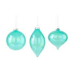 Item 171041 thumbnail Icy Blue Spun Glass Ornament