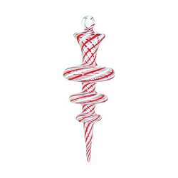 Item 186221 thumbnail Red And White With Spheres Ornament