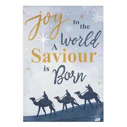 Item 191051 Joy To The World Reversible Suede Garden Flag