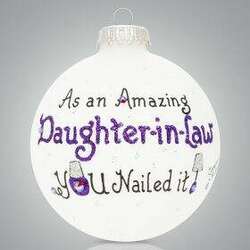 Item 202116 thumbnail Daughter In Law Nailed It Ornament