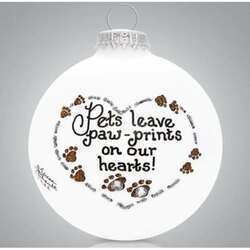 Item 202128 thumbnail Pets Leave Paw Prints On Our Hearts Ornament
