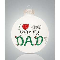 Item 202138 thumbnail Dad Heart Ornament