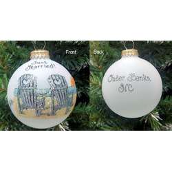 Item 202187 thumbnail Outer Banks Just Married Adirondack Beach Chair Ornament