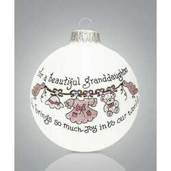Item 202203 thumbnail For A Beautiful Granddaughter Who Brings So Much Joy Into Our World Ornament