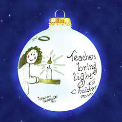 Item 202219 Teachers Bring Light To Children's Minds Ornament