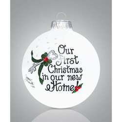Item 202231 thumbnail Our First Christmas In Our New Home Ornament
