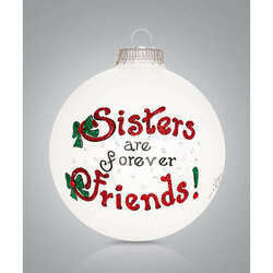 Item 202305 Sisters are Forever Friends Ornament
