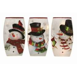 Item 212270 Lighted Frosty's Friends Vase