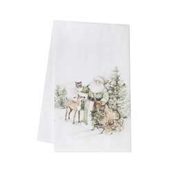 Item 231008 thumbnail Woodland Santa And Animals Kitchen Towel