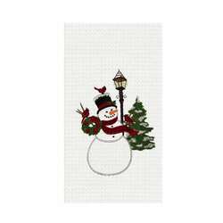 Item 231018 thumbnail Snowman And Cardinals Kitchen Towel