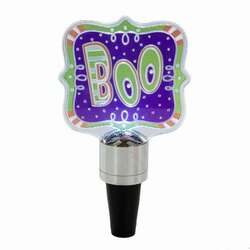 Item 260084 LED Lighted Flashing Boo Bottle Stopper