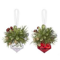 Item 260097 Teeny Mistletoe Jewel Ornament