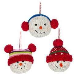 Item 260161 thumbnail Crochet Snowman Ornament