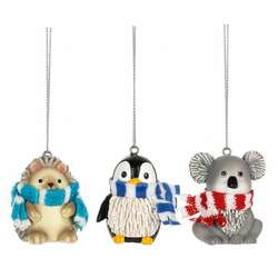 Item 260196 thumbnail Fluffy Friends With Scarves Mini Ornament