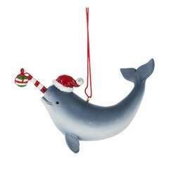Item 260261 thumbnail Christmas Narwhal Ornament