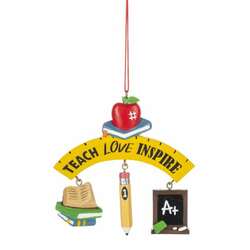 Item 260546 Teach, Love, Inspire Ornament