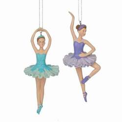 Item 260771 Ballerina In Blue/Purple Dress Ornament