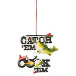 Item 260810 thumbnail Catch Em/Cook Em Fishing Ornament