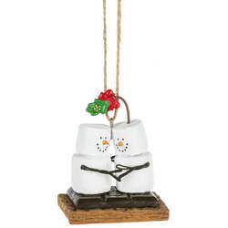 Item 260899 thumbnail Smores Kissing Under The Mistletoe Ornament