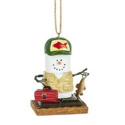 Item 261128 thumbnail Smores Fisherman With Tackle Box Ornament