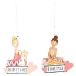 Item 261407 Born/Love To Dance Ornament