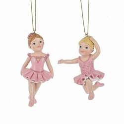 Item 261562 Little Ballerina Girl In Pink Dress Ornament