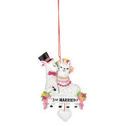 Item 262571 thumbnail Llama Just Married Ornament