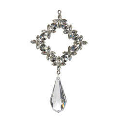 Item 281024 thumbnail Square Crystal Drop Ornament