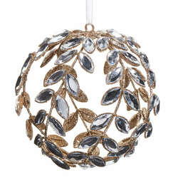 Item 281139 Clear Jeweled Vine Ball Ornament