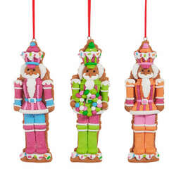 Item 281224 thumbnail Vivid Jolly Gingerbread Nutcracker Ornament