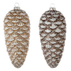 Item 281236 Tan/Brown Pine Cone Ornament
