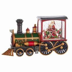 Item 281315 Lighted Musical Santa's List Water Train