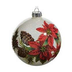 Item 281444 thumbnail Poinsettia Ball Ornament