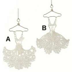 Item 281451 Glittered Dress Ornament