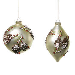 Item 281548 thumbnail Pinecone Embellished Champagne Ornament
