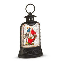 Item 281590 Cardinal And Birdhouse Lighted Water Lantern