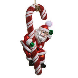 Item 281709 thumbnail Candy Cane Santa Ornament