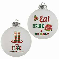 Item 282057 Holiday Slogan Ornament