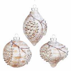 Item 282110 Textured Pine Cone Finial/Ball/Onion Ornament